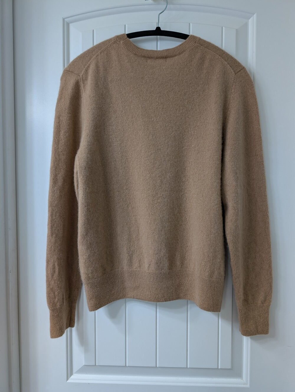 Quince Women's Mongolian Cashmere Crewneck Sweater in Camel Size L - Picture 3 of 7